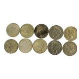 Collection MIxed Date Peace Silver Dollars