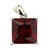 Princess Cut 5.00 ct Garnet Pendant