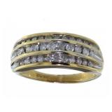 10kt Gold Channel Set 3/4 ct Diamond Ring