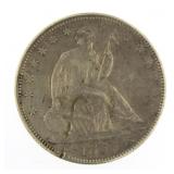 1855 "Arrows" Seated Liberty Silver Half