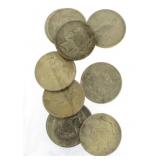 Collection Mixed Date Peace Silver Dollars