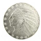 Indian Gold Restrike .999 Silver One Ounce Coin