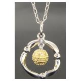 Genuine Yellow Diamond Accent Pendant