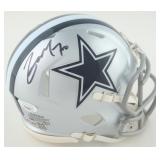 Autographed Zack Martin Cowboys Mini Helmet