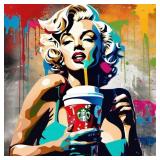 Marilyn Coffee Break 2 Hand Signed by Charis