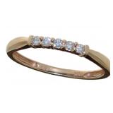 10kt Rose Gold Diamond Designer Ring