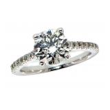 14k Gold 1.97 ct Round Brilliant Lab Diamond Ring