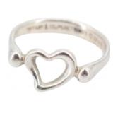 Tiffany & Co Elsa Peretti Open Heart Silver Ring