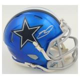 Autographed CeeDee Lamb Cowboys Mini Helmet