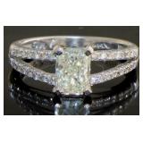 14kt Gold 1.32 ct VS Lab Diamond Ring
