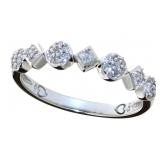 10kt Gold Antique Style Diamond Wedding Band