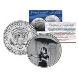 Banksy Umbrella Girl JFK Coin