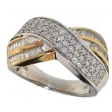 Brilliant 1.00 ct Diamond Baguette Ring
