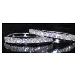 Brilliant 1.00 ct Lab Diamond Hoop Earrings