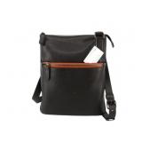 Salvatore Ferragamo Black Leather Shoulder Bag