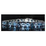 Natural 31.50 ct Swiss-London Blue Topaz Bracelet