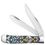 Case XX CA38819 Stained Glass Dove Trapper Knife