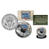 Military Baseball Legends-Ted Williams JFK Coin