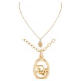 Christian Dior Oval Logo Necklace