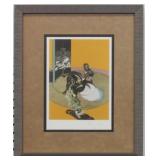 STUDY BULL FIGHT PRINT PLATE SIGN FRANCIS BACON