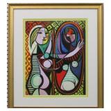 GIRL IN FRONT OF MIRROR GICLEE BY PABLO PICASSO