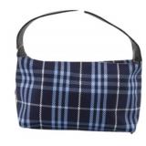 Burberry Blue Nova Check Mini Hand Bag