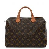 LOUIS VUITTON Monogram Speedy 30 With Lock/Key