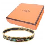 Hermes Emaille Bangle Bracelet