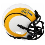 Autographed Marshall Faulk Rams Mini Helmet