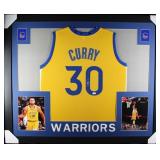Autographed Stephen Curry Custom Framed Jersey