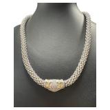 Yurman Style  Diamond Designer Necklace
