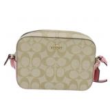 COACH Signature Shoulder Bag Trimmed in Pink