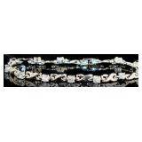 Briliant 2.50 ct White Topaz Infinity Bracelet