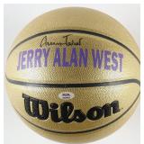 Autographed Jerry West Gold Basketball