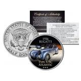 1963 Bugatti Type 57SC Atlantic JFK Coin