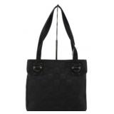Ferragamo Gancini Black Tote Bag