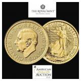1/10 Ounce: 2023 King Charles Fine Gold Coin
