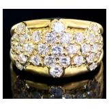 18kt Gold 1.57 ct Natural VVS Diamond Ring