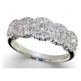 18kt White Gold 1.00 ct Natural VS Diamond Ring