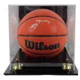 Autographed Allen Iverson Basketball Display