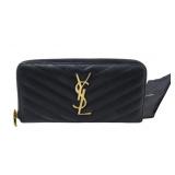 Yves Saint Laurent Cassandra Caviar Skin Wallet