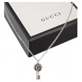 Gucci Double G Key Necklace