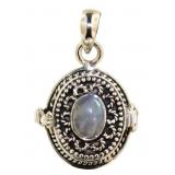 Genuine Moonstone Locket Pendant