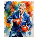 Clinton Fights II LTD Edition by Van Gogh Limited