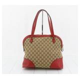Gucci GG Canvas and Leather Shoulder Bag