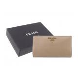 Prada Saffiano L-shaped Fastener Long Wallet