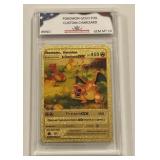 Pokï¿½mon Gold Custom Charizard Card