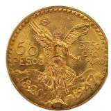 1921-47 Mexico Gold 50 Pesos Libertad