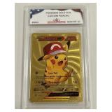 Pokï¿½mon Gold Custom Pikachu Card