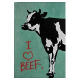 I love Beef  By French Graffiti Artist Blek Le Rat